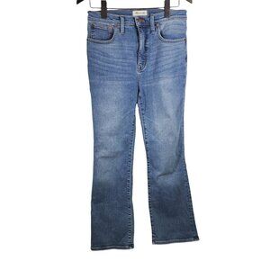 Madewell Cali Demi-Boot‎ Jeans Women's Size 28 Cropped/Ankle Blue Denim